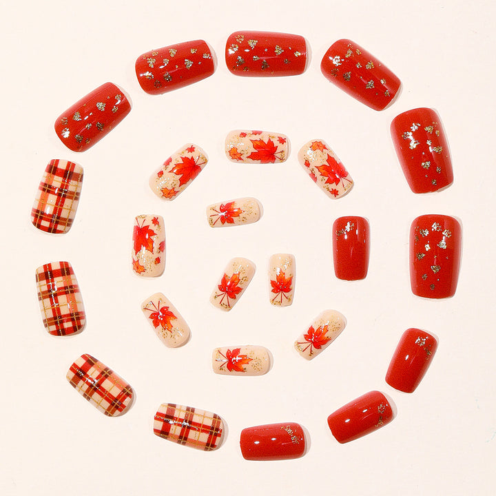 Artistic Fall-Themed Nail Art Extensions Bowlift