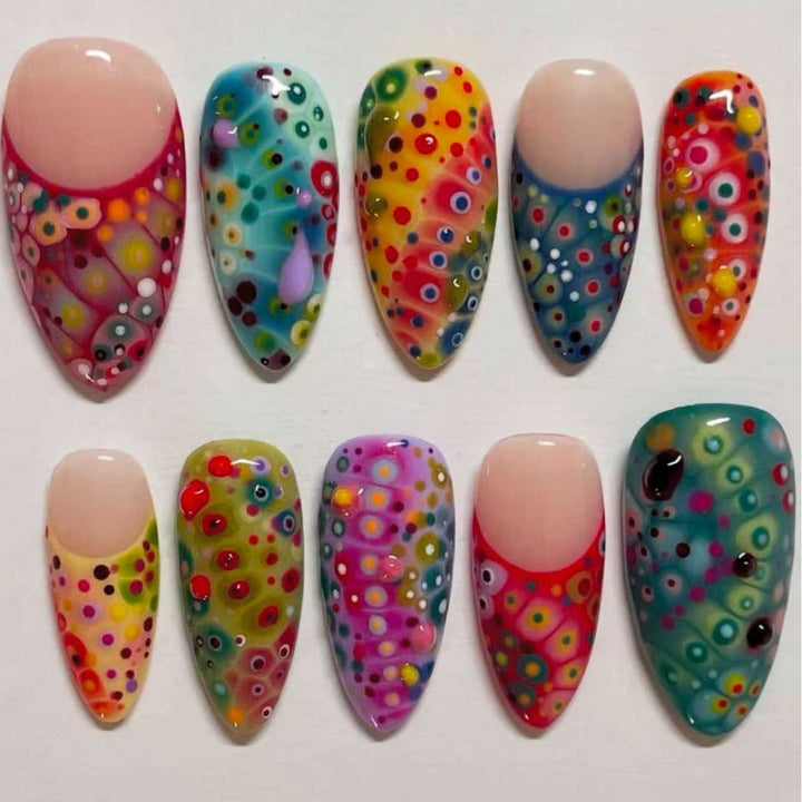 Artistic Decorative Nail Extensions Bowlift