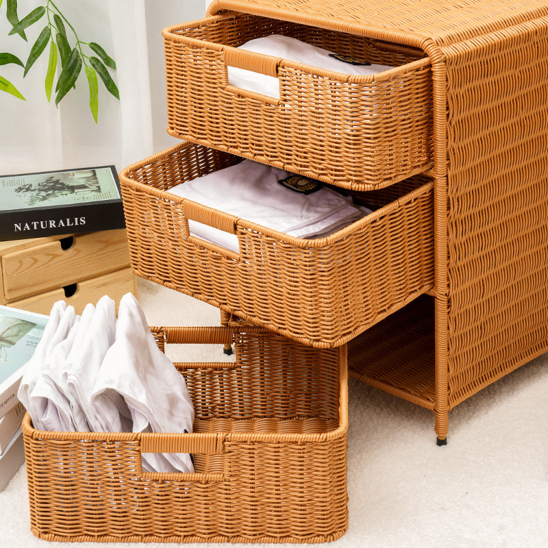 Multi-Drawer Woven Storage Chest Bowlift