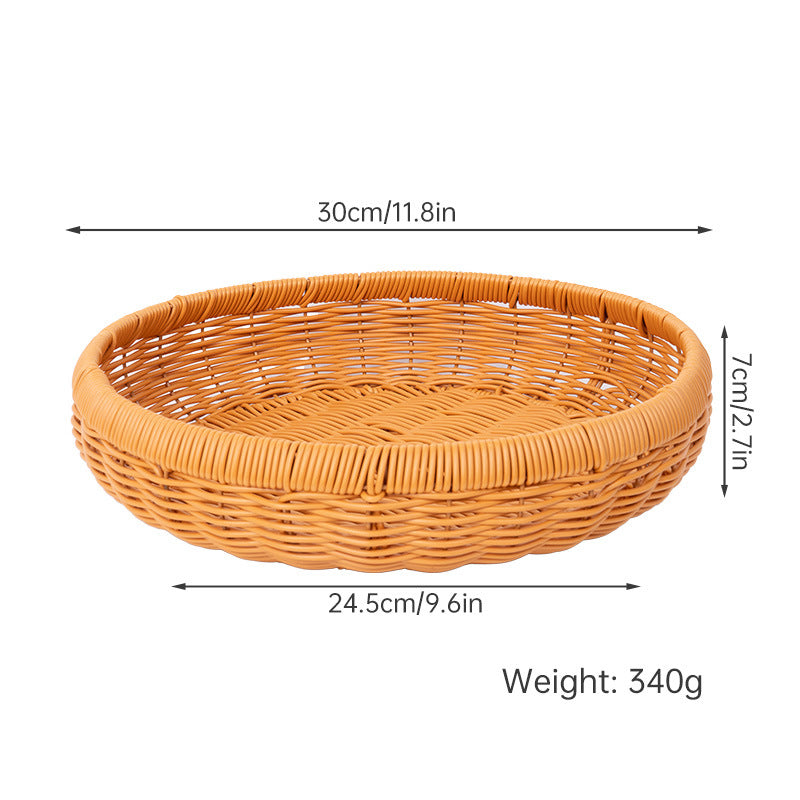 Artisan Woven Decorative Basket Bowlift