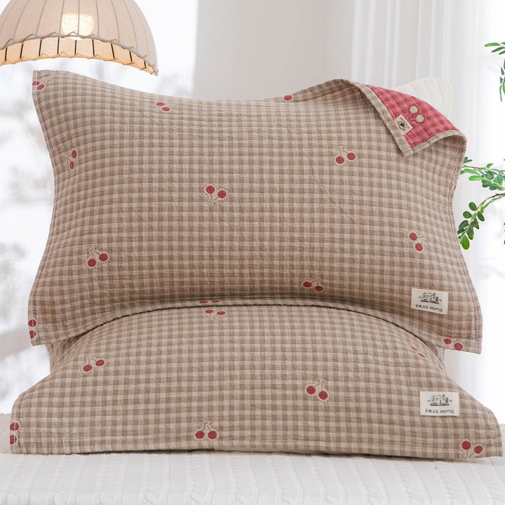Women's pillowcase with modern checkered pattern Bowlift