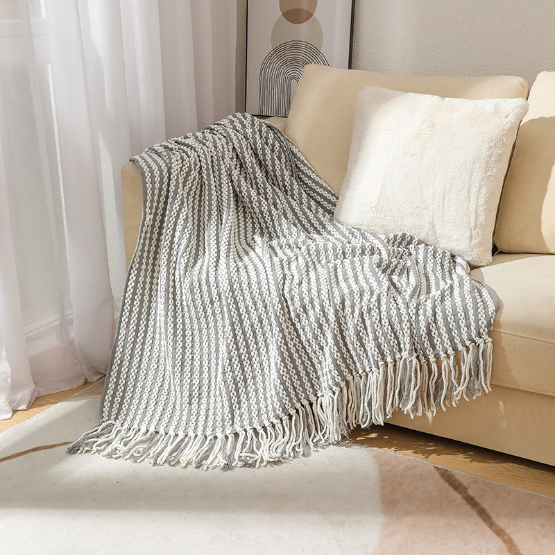 Textured Weave Throw Blanket