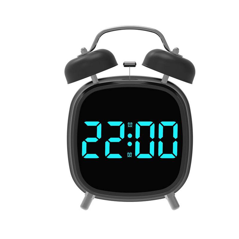 Digital Alarm Clock in Retro Style Bowlift