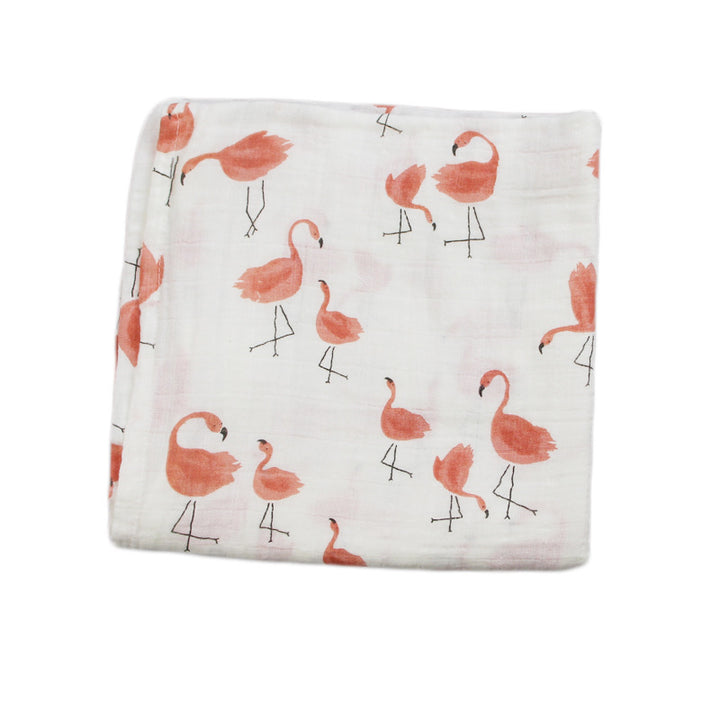 Cute Patterned Muslin Swaddle Blanket Bowlift
