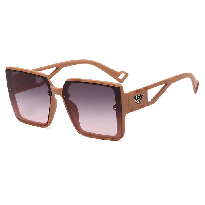 Women's fashionable square sunglasses with unique frame structure Bowlift