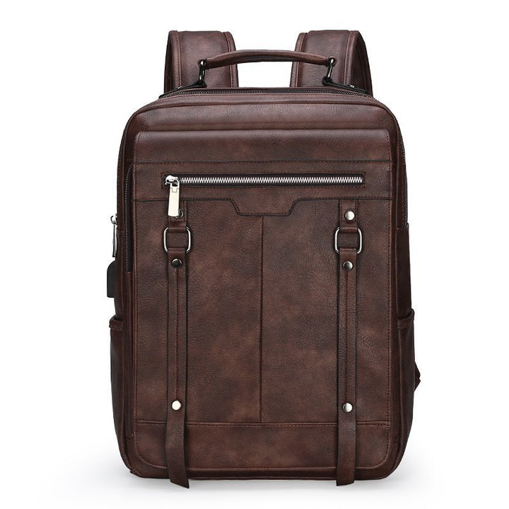 Premium Vintage Leather Backpack Bowlift