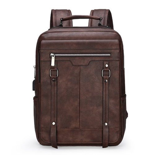 Premium Vintage Leather Backpack Bowlift