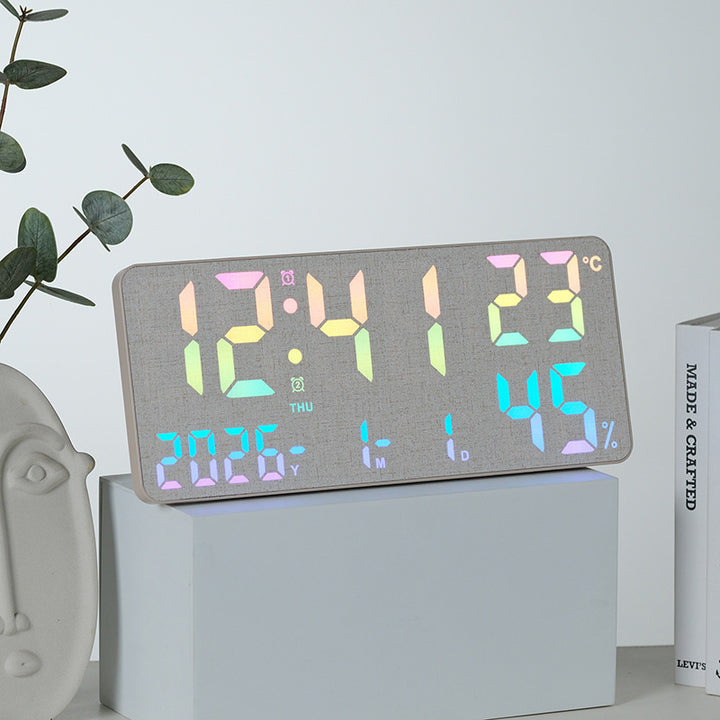 Digital Thermo-Hygrometer Alarm Clock Bowlift
