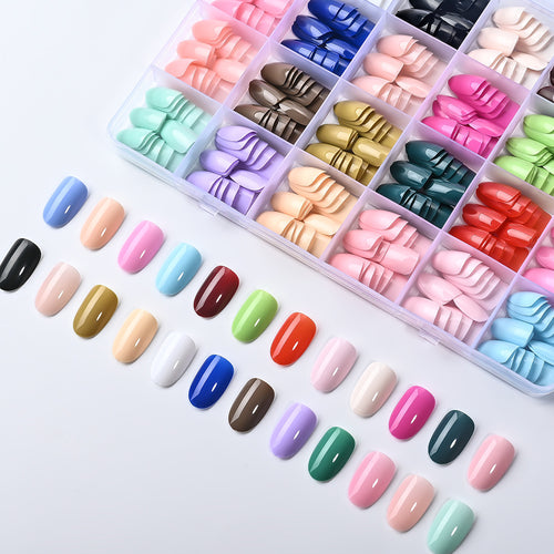 Premium Multi-Shape False Nail Set Bowlift
