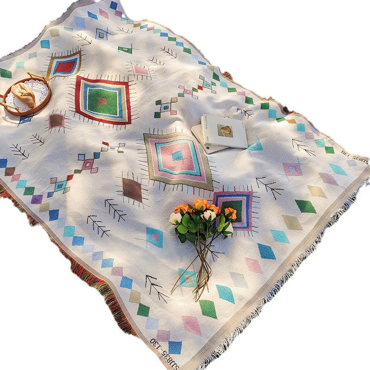 Artistic Geometric Throw Blanket