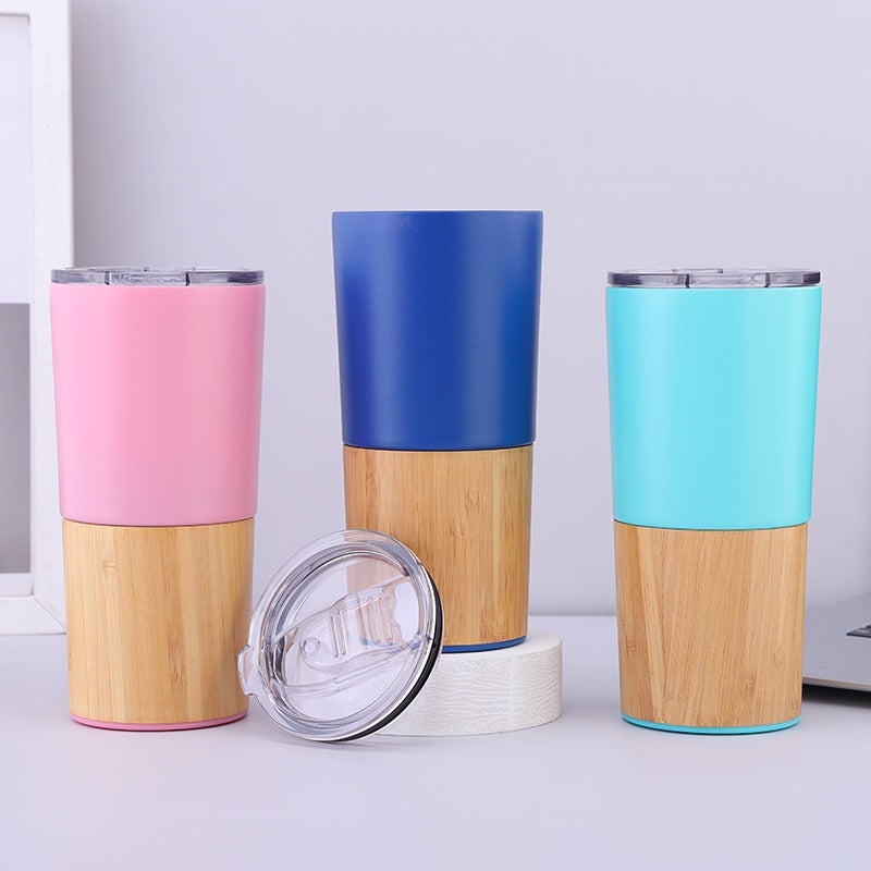 Ladies thermos mug made of eco-friendly bamboo and stainless steel Bowlift