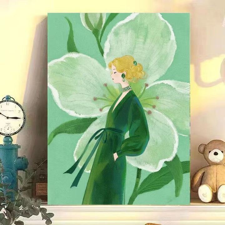 Artistic Floral Illustration Canvas Artwork Bowlift