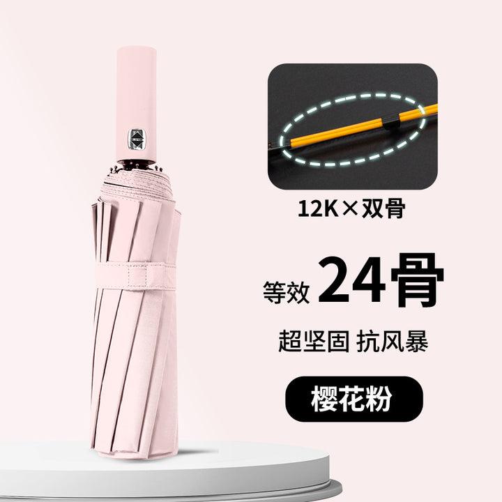 Ladies wind and rain protection umbrella with advanced double structure design Bowlift