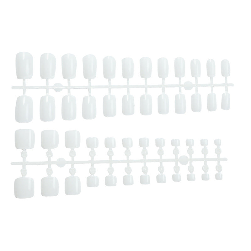 Premium Gel Press-On Nail Set with Elegant French Tip Design Bowlift
