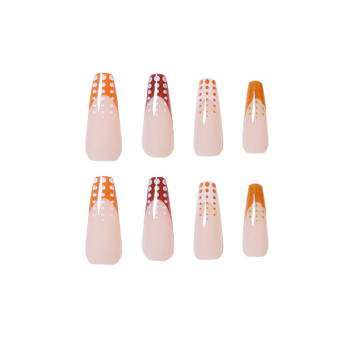 Artful Nail Extensions with Innovative Dot Design Bowlift