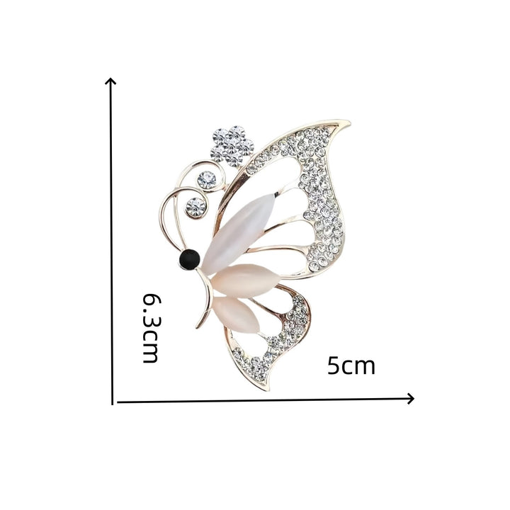 Elegant Butterfly Brooch Bowlift