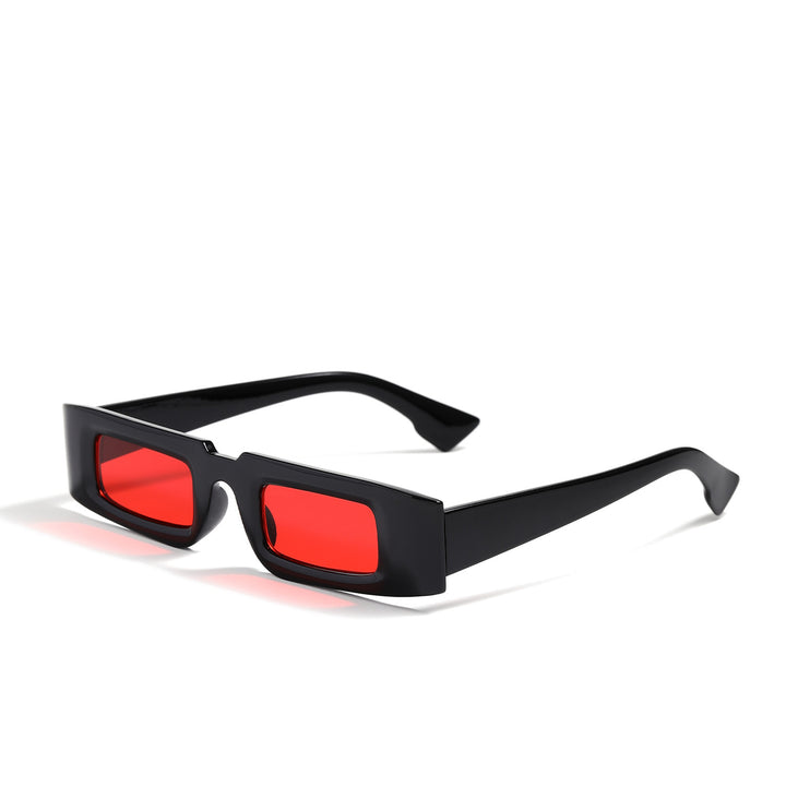 Women's fashionable geometric sunglasses with transparent frame and polarized lenses Bowlift