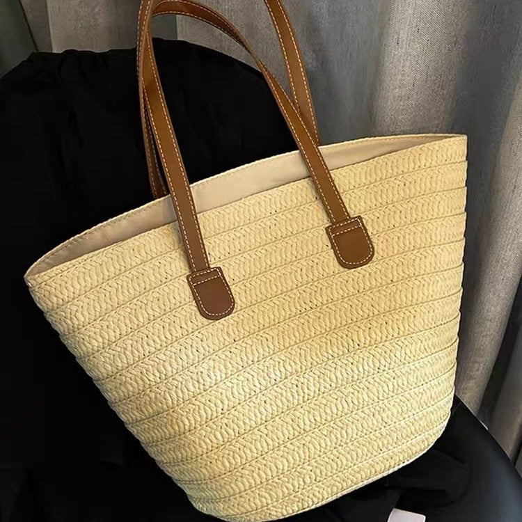 Beach bag with high-quality leather handles Bowlift
