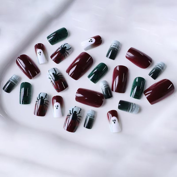 Spider Design Artificial Nails Bowlift