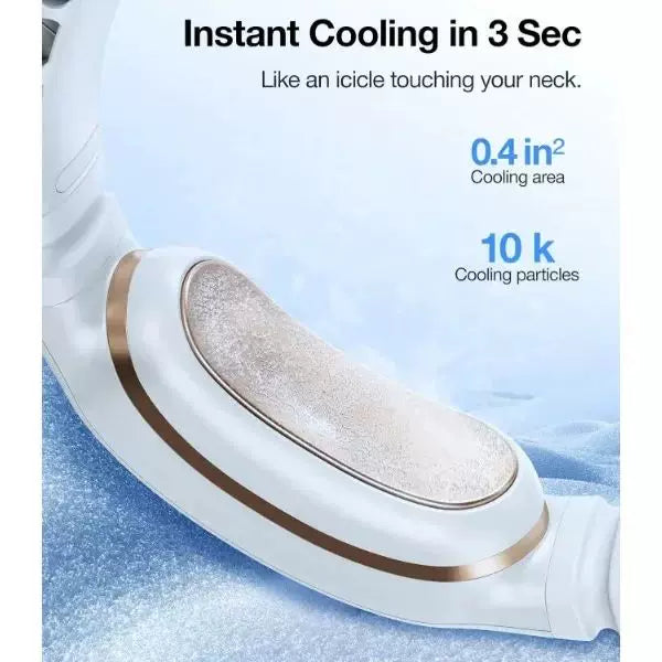 Unisex One Size Ergonomic Bladeless Neck Air Cooler with Adjustable Turbine Vents Bowlift