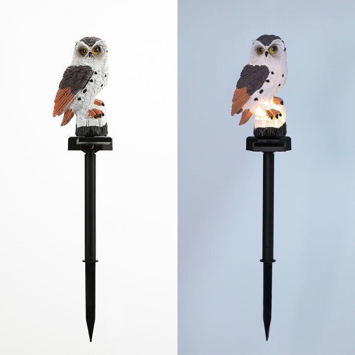 Realistic Solar-Powered Predator Owl Garden Stake With Motion Sensor Bowlift