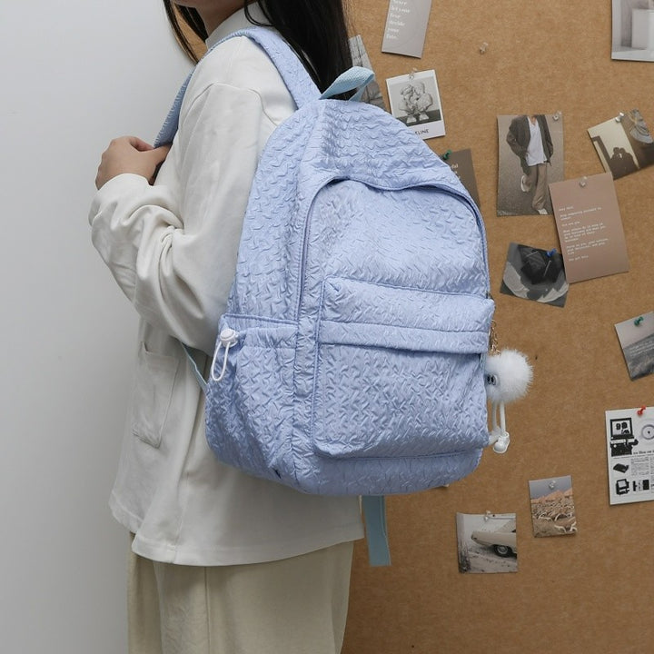 Textured Quilted Backpack