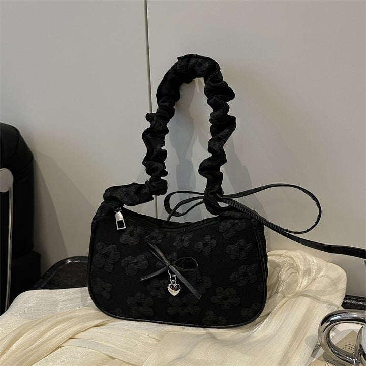 Elegant Floral Embellished Shoulder Bag Bowlift