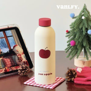 Ladies Insulated Bottle with Playful Dog Motif Bowlift