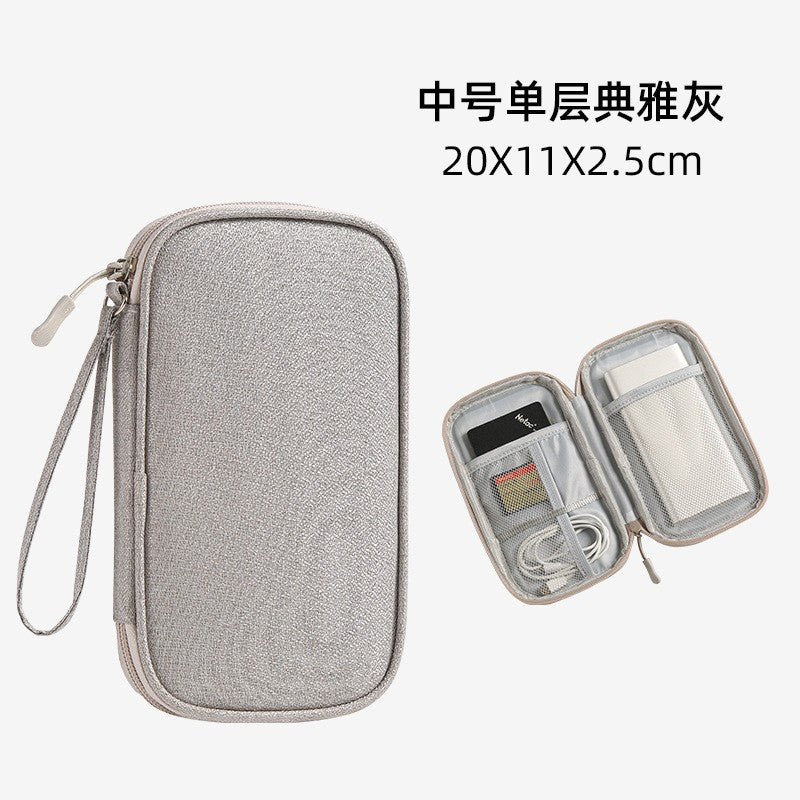 Compact RFID Travel Tech Organizer Wristlet Pouch Bowlift