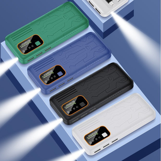 Robust power bank with intelligent LCD display Bowlift