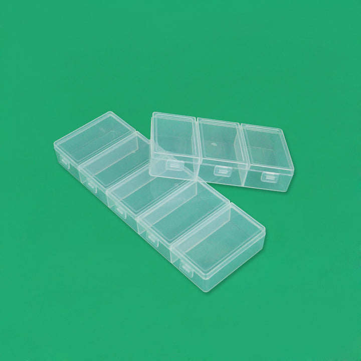 Multi-Compartment Clear Craft Storage Box Bowlift