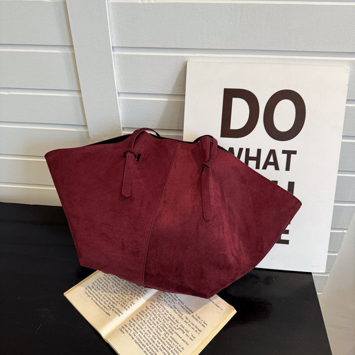 Suede Oversized Tote Bag Bowlift