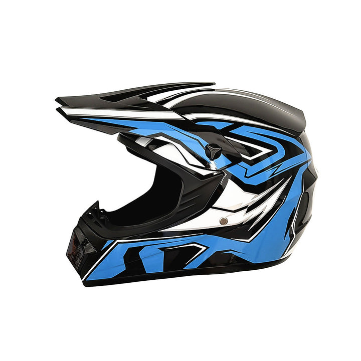 full-face motocross helmet with extended visor and reinforced chin guard Bowlift