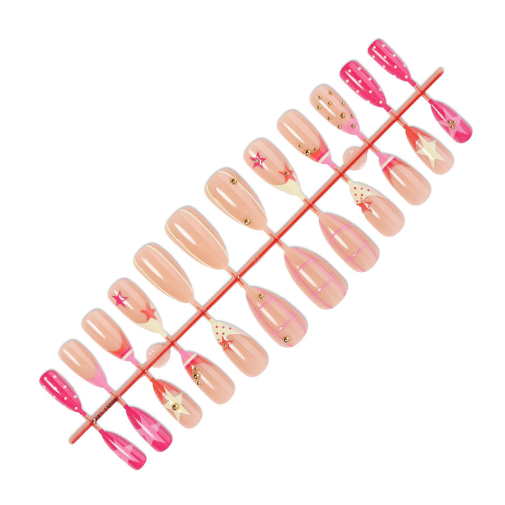Decorative Themed Press-On Nail Art Set Bowlift