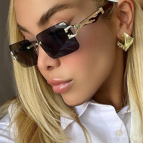 Ladies elegant square sunglasses with high-quality wooden frame Bowlift