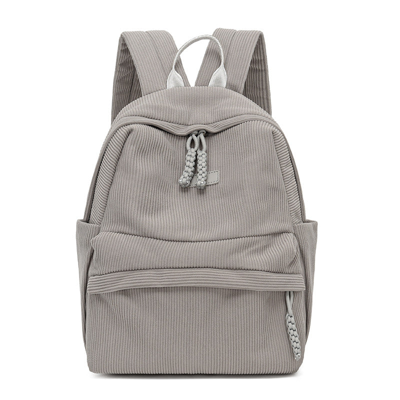 Stylish Corduroy Backpack Bowlift