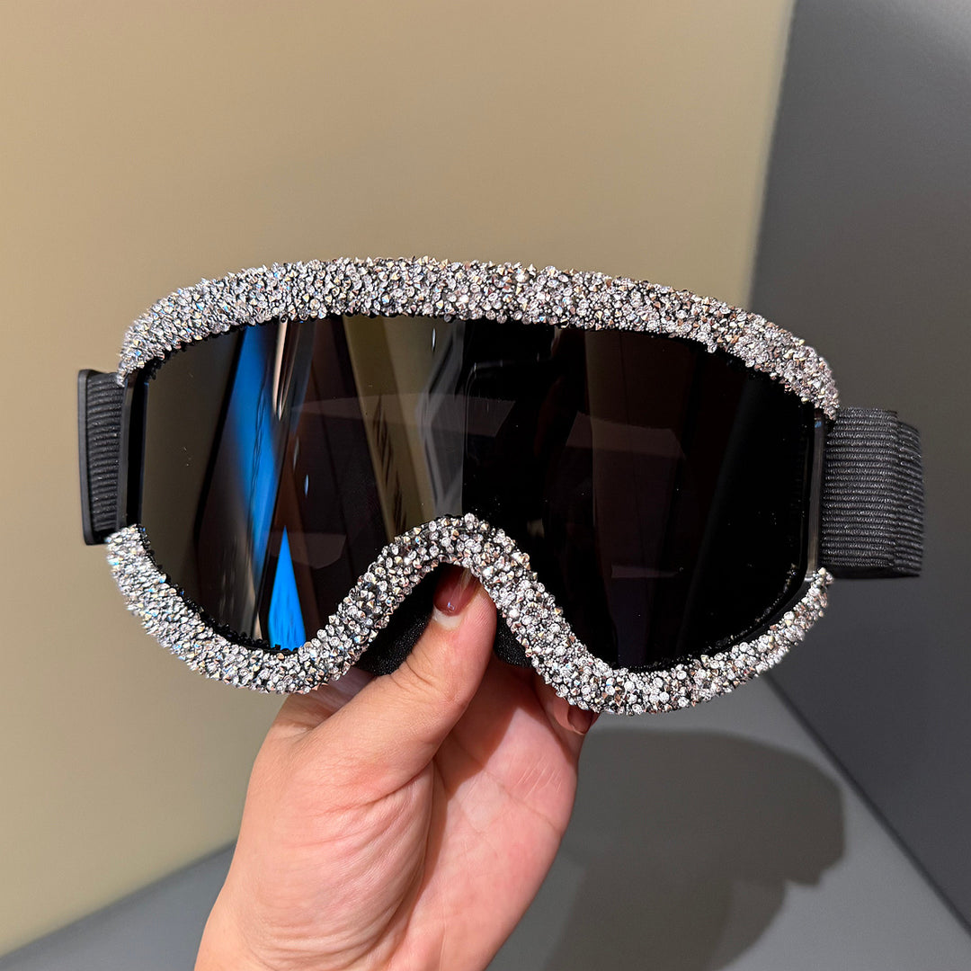 Women's ski goggles with sparkling crystal detailing Bowlift