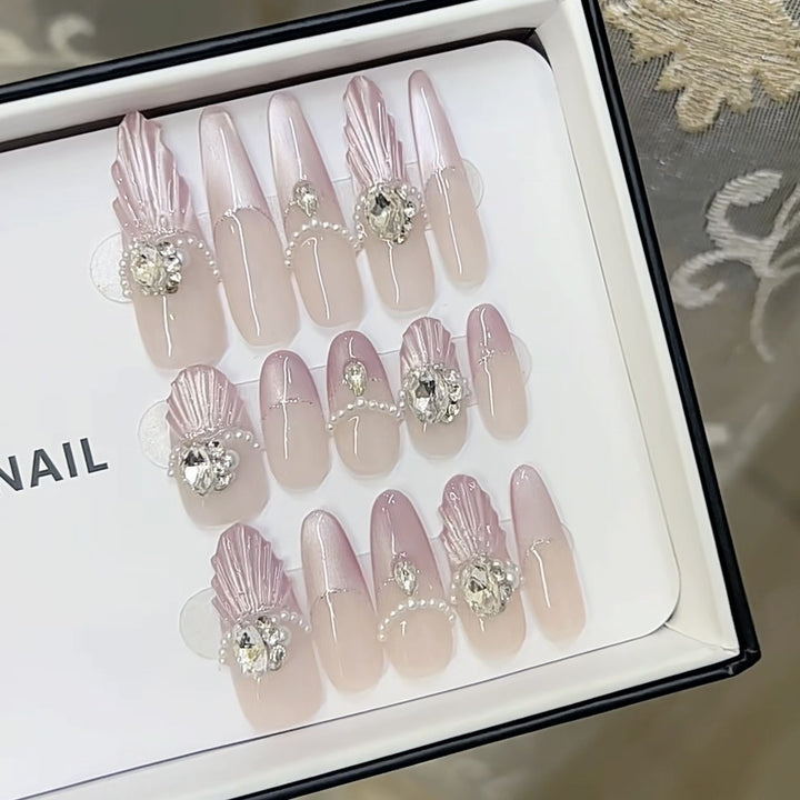 3D Decorative Press-On Nail Set Bowlift