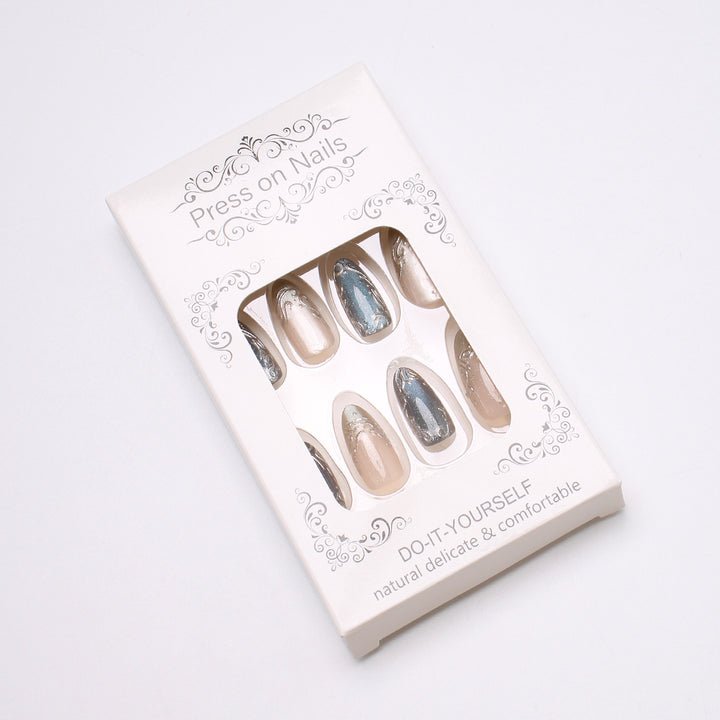 Elegant Glittering Press-On Nails Bowlift