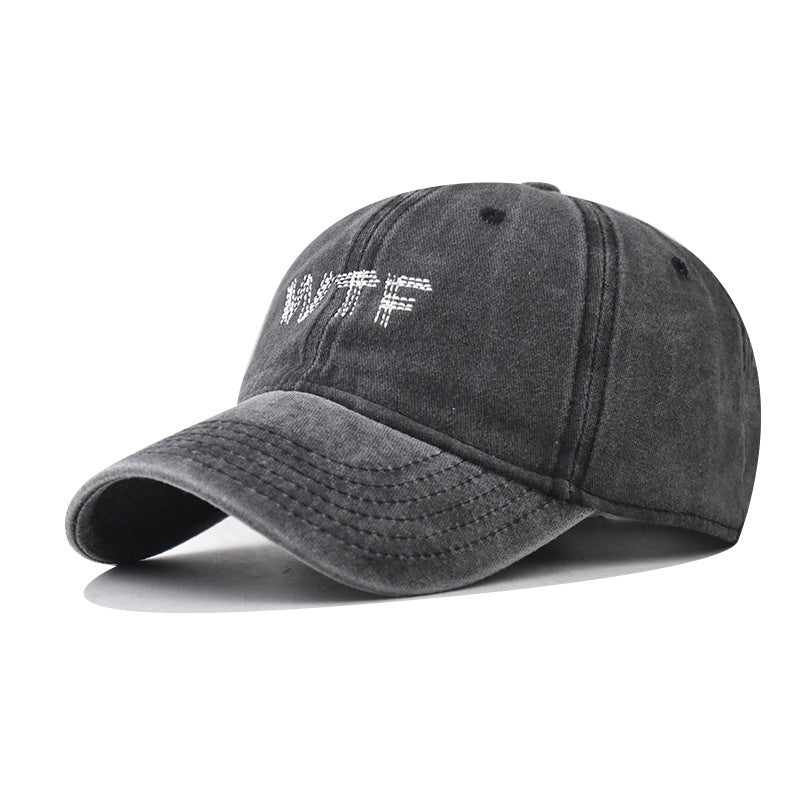 Women's Casual Distressed Denim Baseball Cap Bowlift