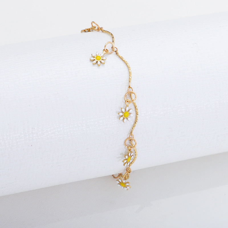 Floral Charm Anklet Bowlift