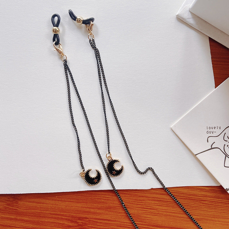 Fashionable glasses holder chain with star pendants Bowlift