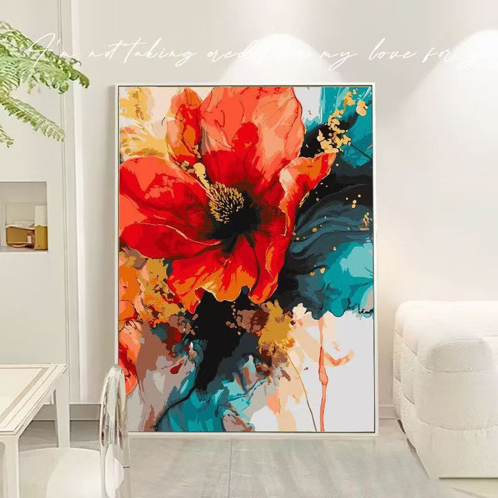 Floral Abstract Canvas Art Bowlift