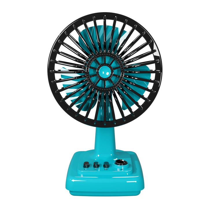 Unisex Portable Table Fan in Retro Design Bowlift