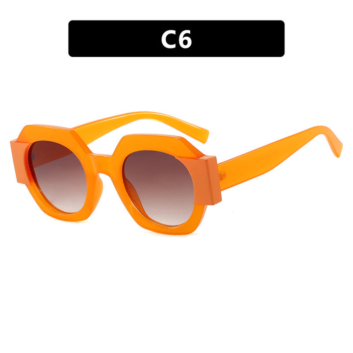 Ladies trendy sunglasses in hexagonal design Bowlift