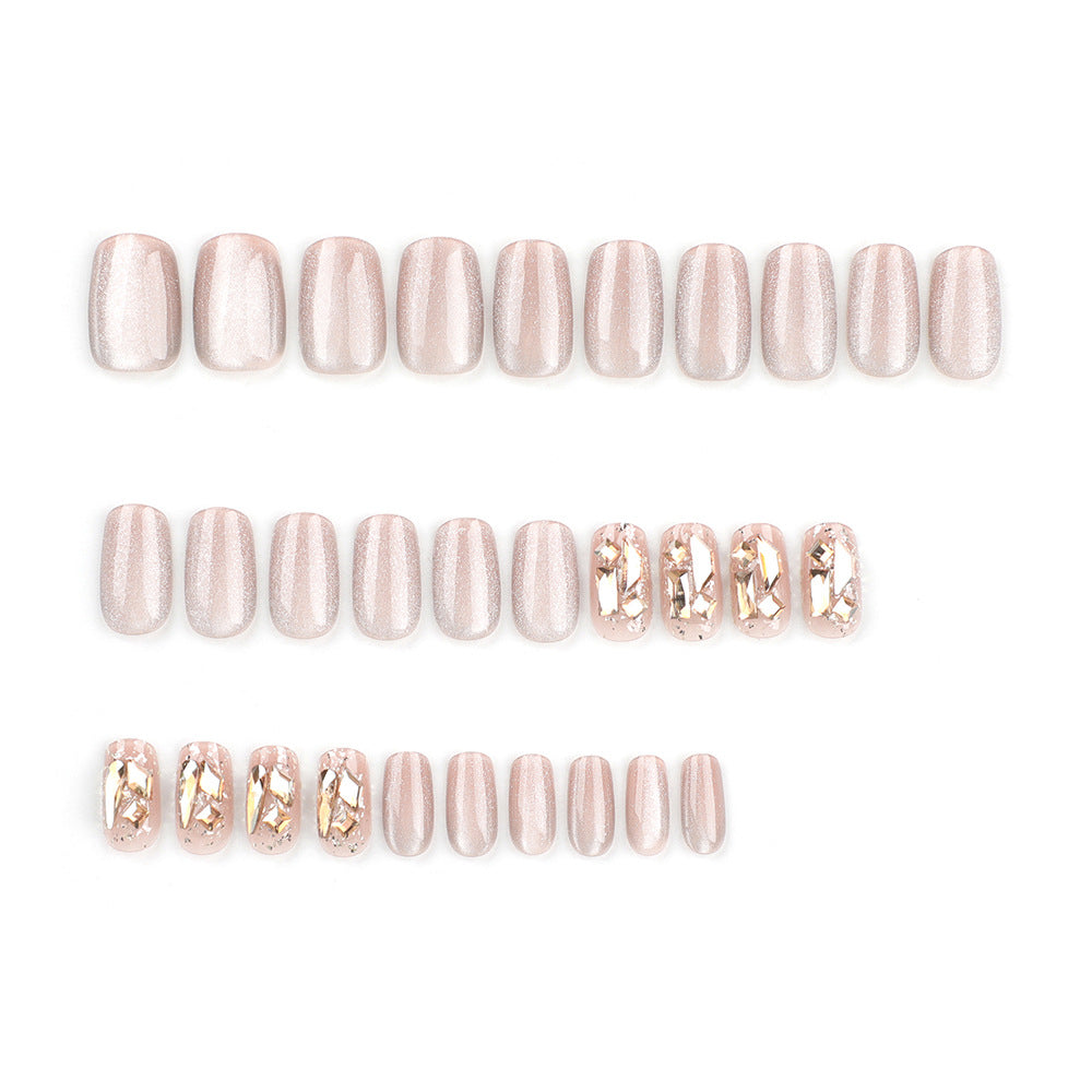 Elegant Nail Art with Shiny Accents Bowlift