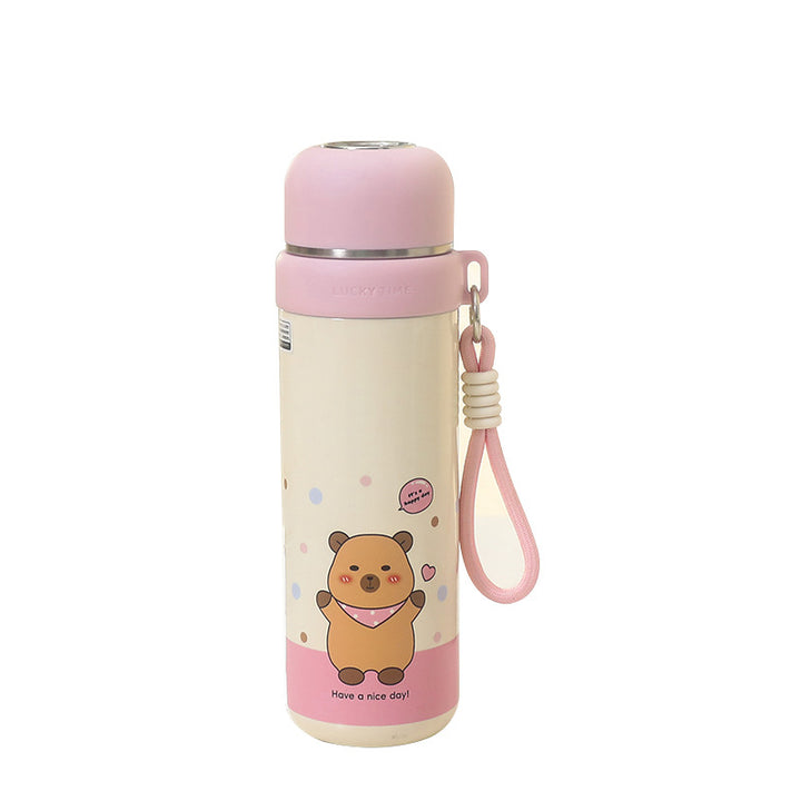 Women's Thermos Bottle in Playful Bear Design Bowlift
