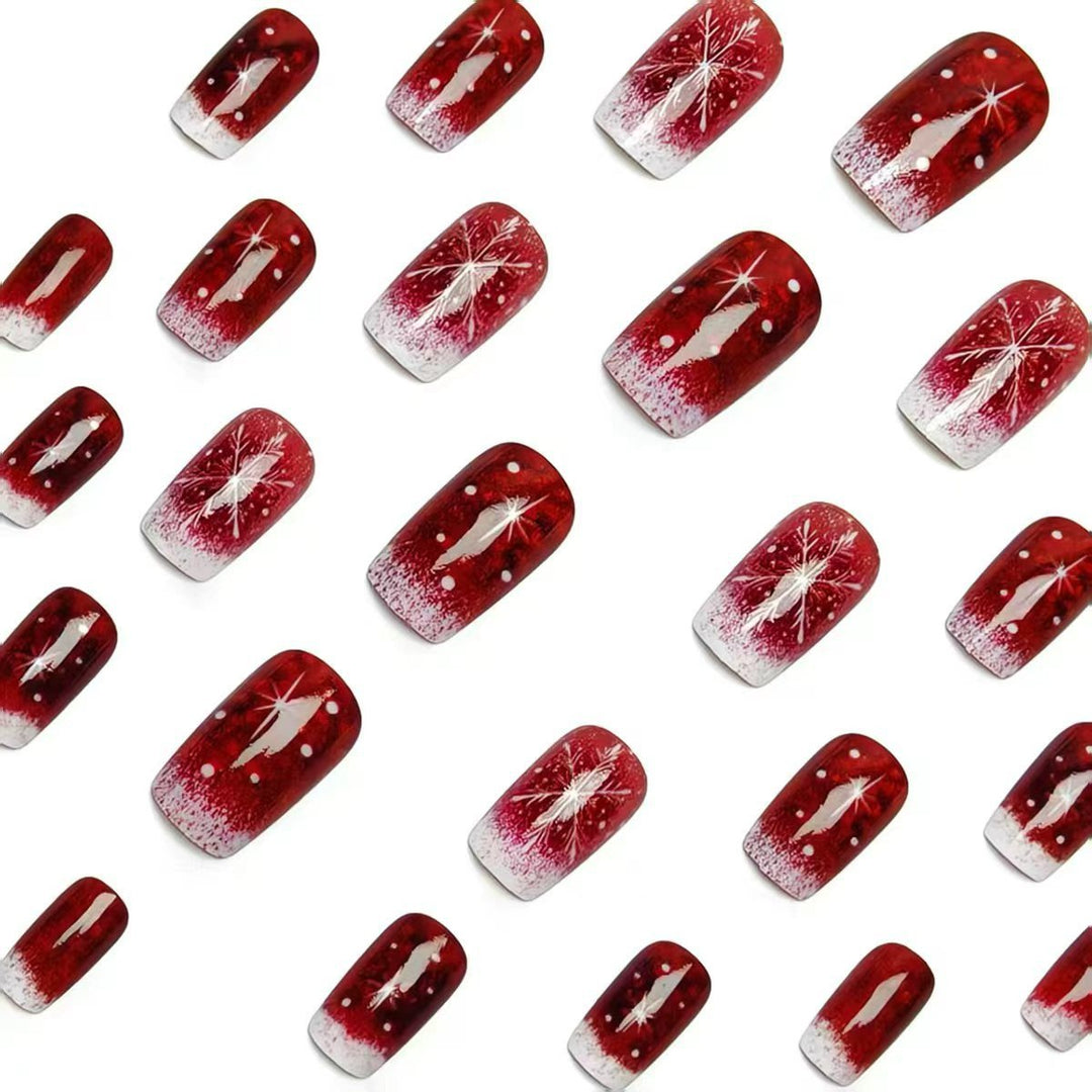 Festive Glittering Ombre Nail Art Bowlift