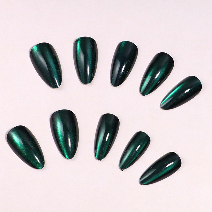 Premium Glossy Stiletto Press-On Nail Set Bowlift