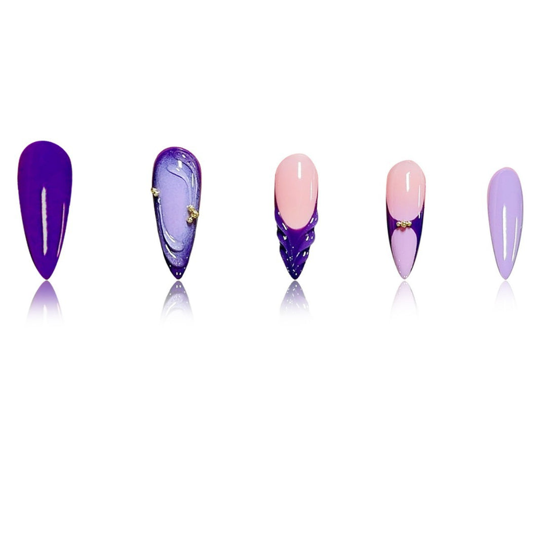 Stylish Stiletto Press-On Nail Set Bowlift